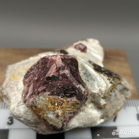 Альмандин и ставролит в сланце