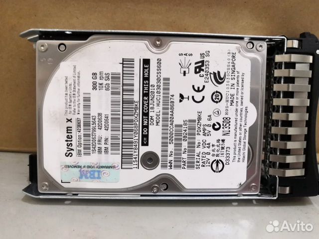 Жесткий диск Lenovo IBM 300Gb 10k 6Gb/s SAS 2.5"