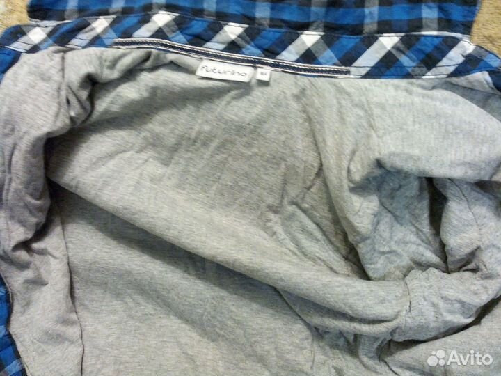 Рубашка на трикотажной подкладке