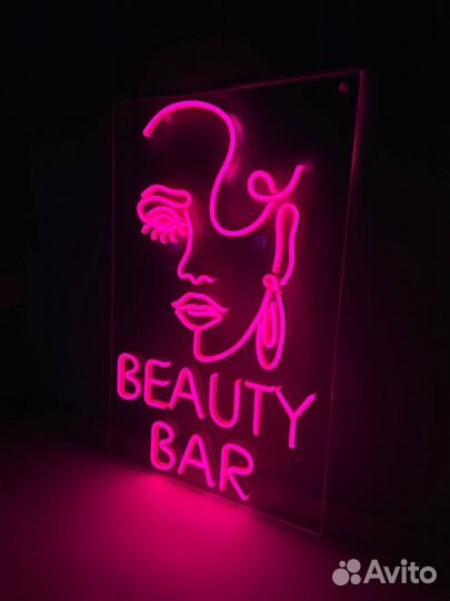 Неоновая вывеска для салона 1
