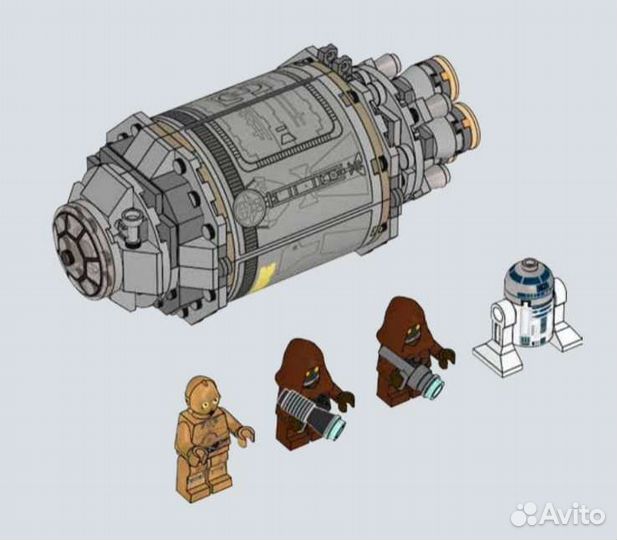 Lego Star Wars 75136 капсула