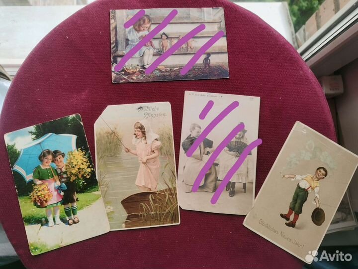 Старые дореволюционные открытки дети ретро