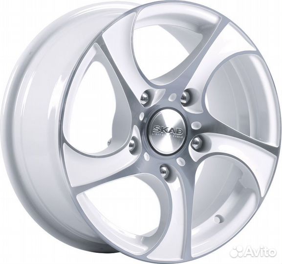 R16 5x139,7 7J ET40 D98,5 Скад Виxрь алмаз-белый