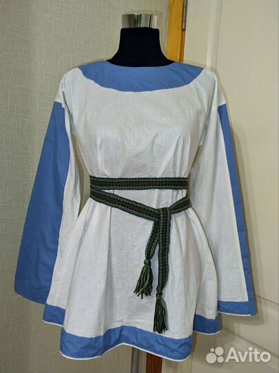 Рубашка х/б в историческом стиле новая 40-46