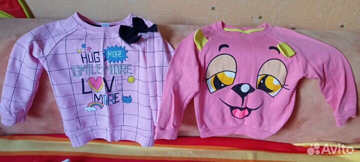 Кофты, футболки, туники, лосины, шорты. Пакетом