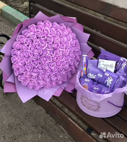 Букет цветов 101 роза