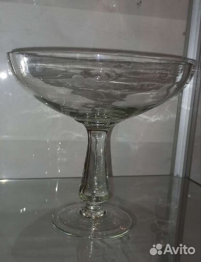 Ваза для фруктов на ножке СССР