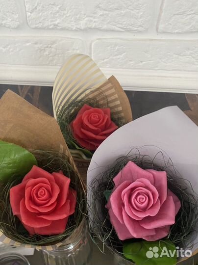 Мыло ручной работы роза на день учителя