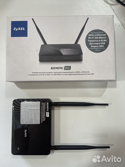 Wi-Fi роутер adsl2+ Zyxel Keenetic DSL USB 2.0