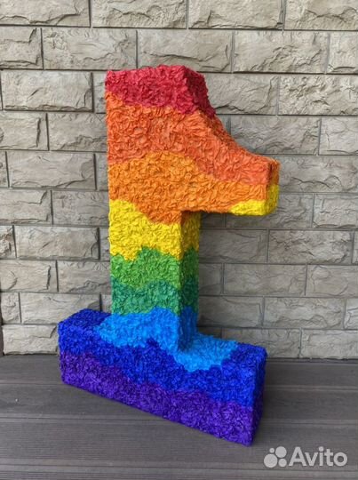 Цифра 1 на годик