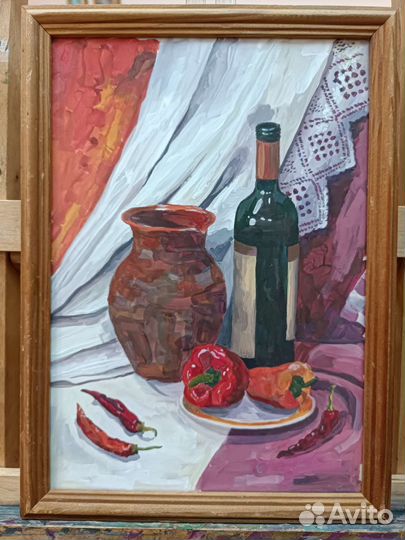 Картина художника, натюрморт 21х29