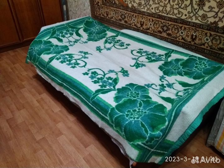 Одеяло взрослое и детское шерстяное СССР