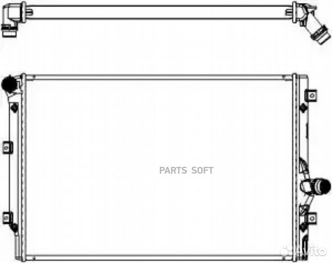 Радиатор охлаждения Фольксваген Пассат 2005