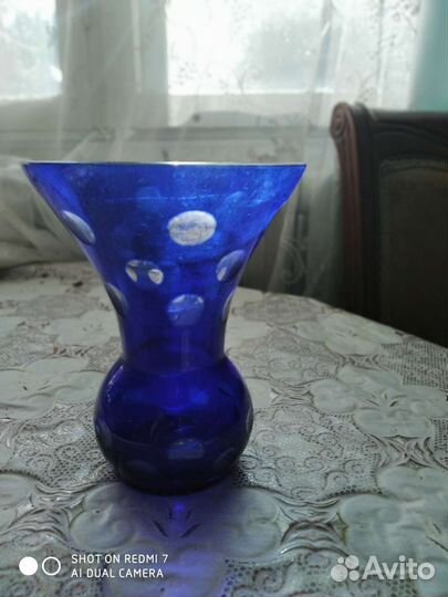 Ваза цветное стекло