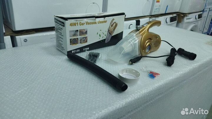 Пылесос-компрессор автомобильный 4-в-1