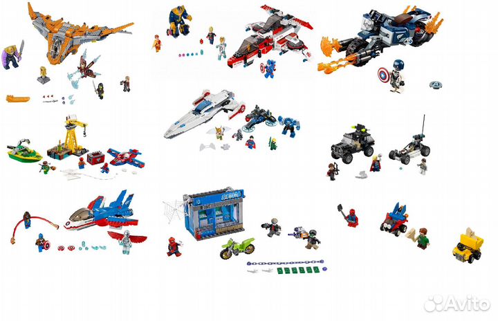 Lego наборы Marvel И DC с фигурками