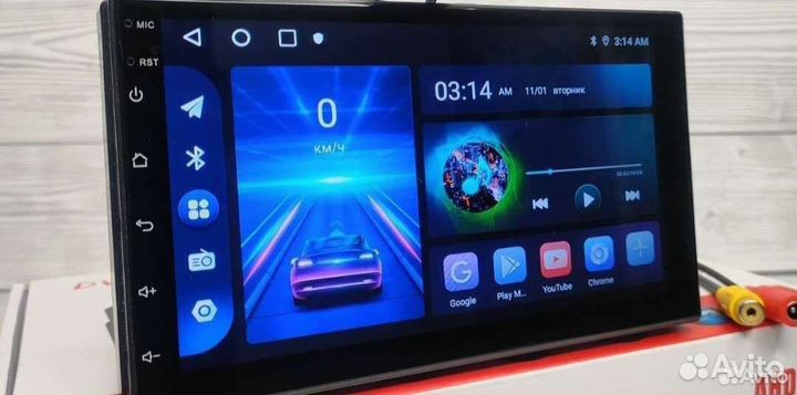 Магнитола Pioneer 1801 / Android / 7 дюймов