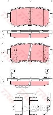 Колодки задние KIA CEE'D II, cerato II, hyundai