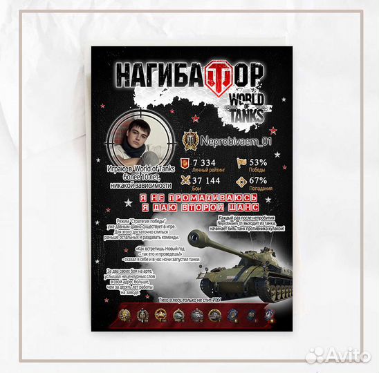 Постер. Плакат. Подарок мужчине