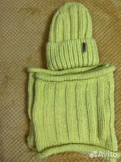 Снуд+шапка зимняя на флисе
