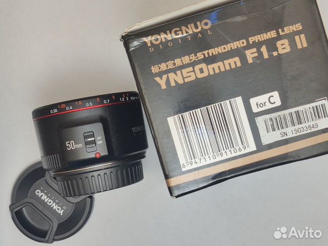 YongNuo YN 50mm f/1.8 II Canon EF 50мм для Кенон