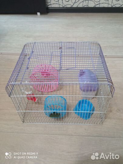 Клетка для грызунов бу 35х25х25 (Звоните)