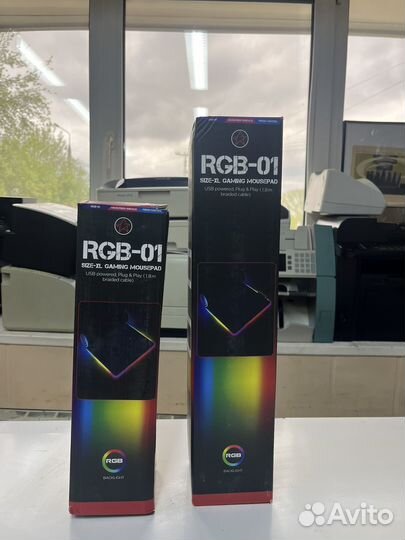 Игровой коврик для мышки с подсветкой