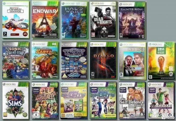 Игры для xbox (лицензия, новые)