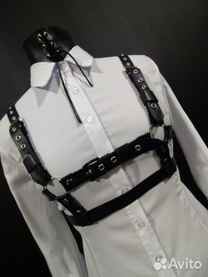 Портупея натуральная кожа(ручная работа)