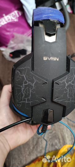 Игровые наушники с микрофоном sven