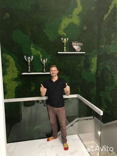 Озеленение пластовым мхом