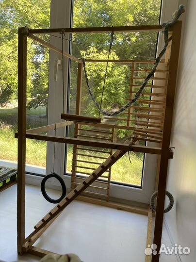 Большая игровая площадка для попугая / птиц