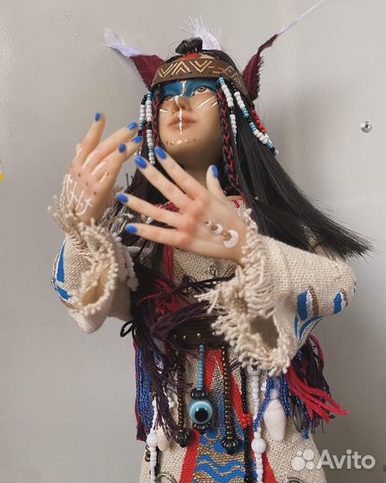 Интерьерная кукла ручной работы Шаманка