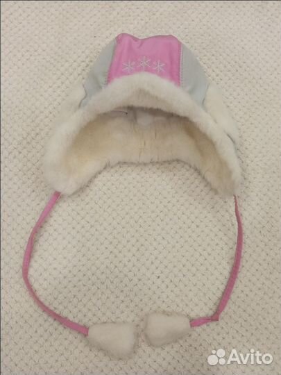Шапка ушанка для девочки зима
