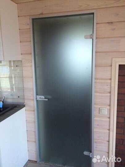 Дверь стеклянная Матовая 2000 х 800 с фурнитурой