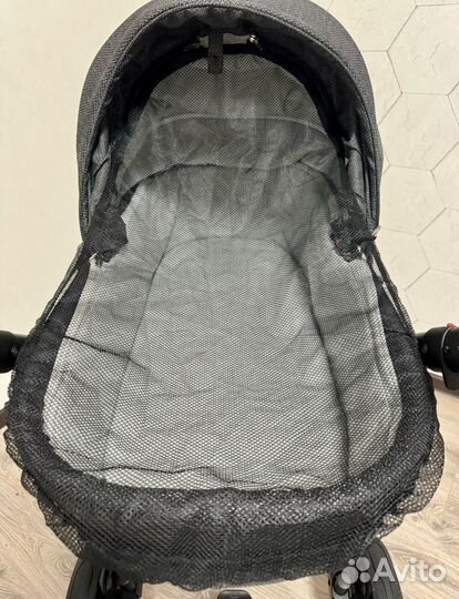 Коляска 3 в 1 riko nano PRO carbon (графит)