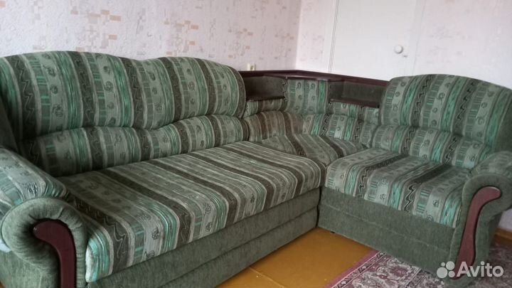 Угловой диван и кресло раздвижное