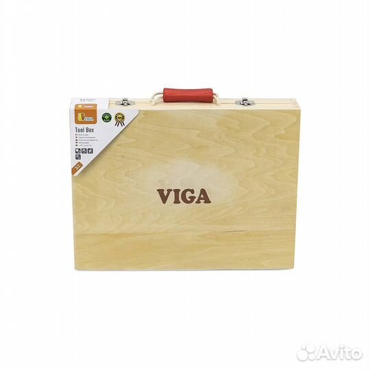 Чемодан с инструментами (12 предметов) (дерево) Viga 50388
