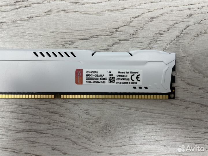 DDR3 4 GB 1600 mhz HyperX Fury для пк Новая