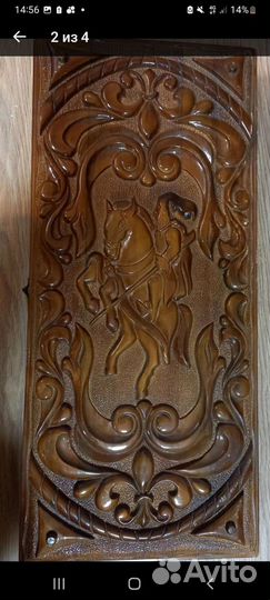 Нарды ручной работы со стеклом