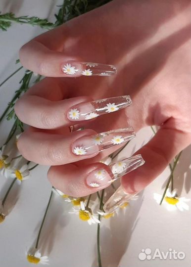 Модель на маникюр наращивание