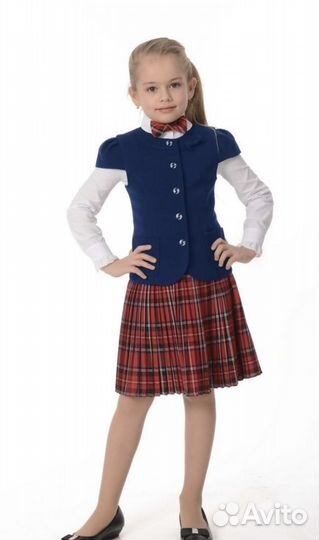 Жилет для девочки Sky Lake, школьная форма