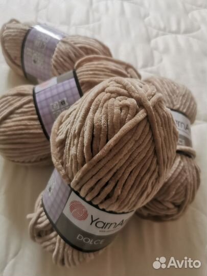 Пряжа для вязания плюшевая