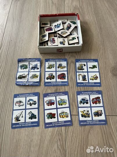 Детское лото деревянное