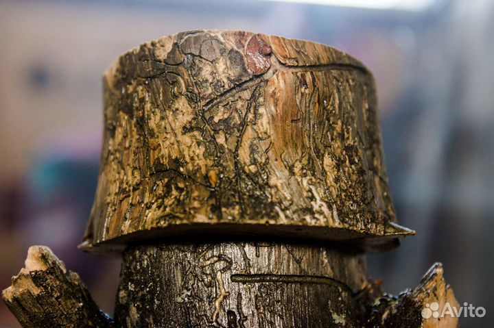 Подсвечник из дерева