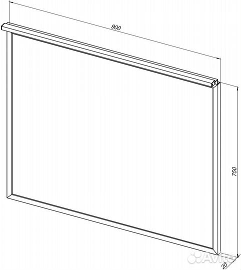 Зеркало Allen Brau 90 1.31016.03 Золотое