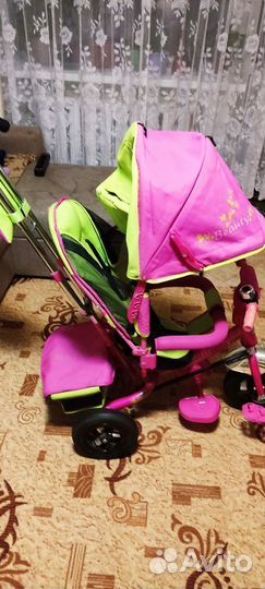 Детский велосипед с родительской ручкой