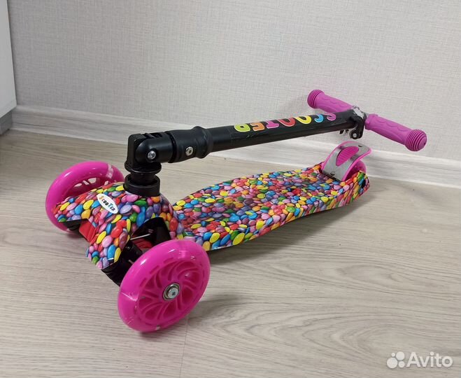 Самокат детский трехколесный складной