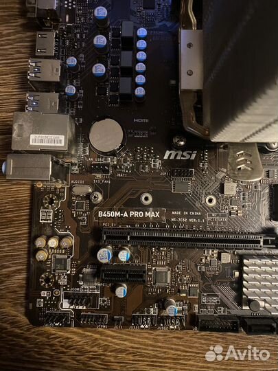 Комплект мать B450M-A PRO MAX + проц ryzen 5 3600x