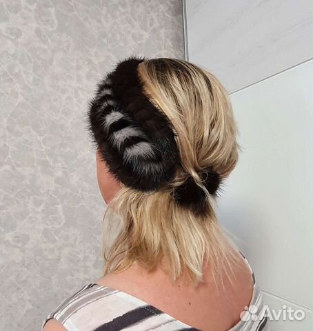 Норковая повязка на голову